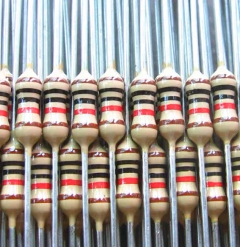 Price for 10 Pieces: 1/4W Beijing 718 Series Low-Temperature Drift Resistors, 1% Metal Film Rough Copper Lead Resistors 6.2k-1.5M