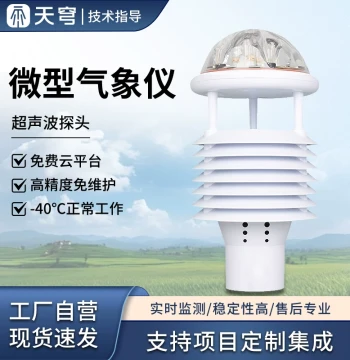 Ultrasonic Weather Sensor Micro Weather Station - Integrated Wind Speed, Direction, and Environmental Monitoring with Stevenson Screen