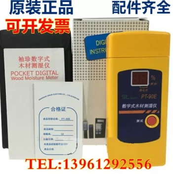 PT-90E Pocket Digital Wood Moisture Meter PT90E Tree Species Moisture Detector Wood Hygrometer