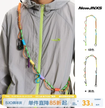 Mr. Jiangnan NewJNXS Sports Outdoor Color-Block Trendy Design Colorful Braided Rope Summer Men and Women Matching Paracord