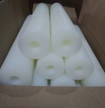 Hollow Wear-Resistant Oil-Impregnated Nylon Tube Bushing Liner Pad Cylindrical Rod White PA66 Nylon Wheel Custom Processing