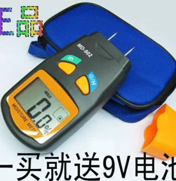 Wood Moisture Tester, Wood Moisture Detector/Flooring Humidity Detector, High-Quality Hygrometer and Moisture Meter