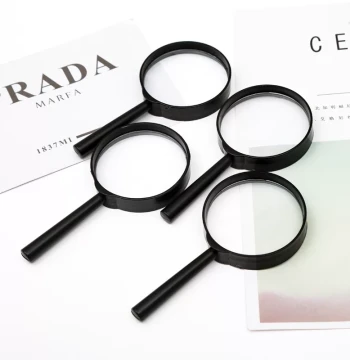 Magnifying Glass for Students & Children Science Observation Toy Portable Drop-Resistant Plastic HD Enlarging Lens for Reading