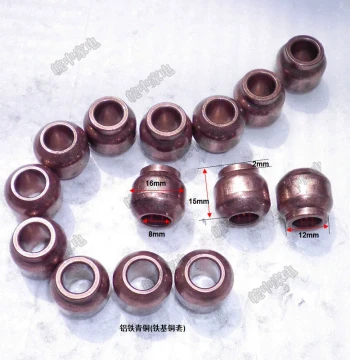 Electric Fan Parts Spherical Oil-Impregnated Bearing Shaft Sleeve (Aluminum-Iron Bronze) 8mm Copper Wave Spring