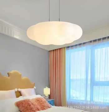 Children's Bedroom Lighting: Warm and Romantic Cloud Lamp for Boys and Girls Rooms, Popular Personalized White Cloud Pendant Light