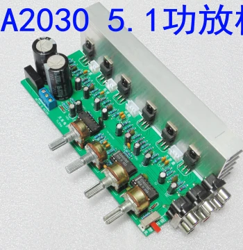 TDA2030 5.1 Channel Amplifier Board - Audiophile Finished Board with Subwoofer Output, Imported IC