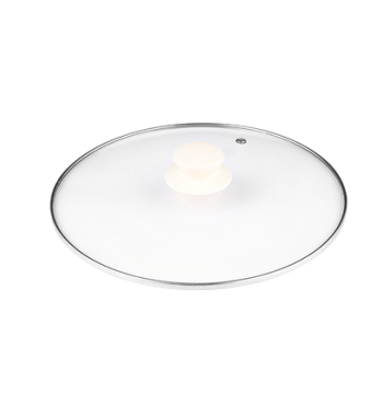 Tempered Glass Lid with Heat-Resistant Handle for Electric Cooking Pots and Woks, Visible Design