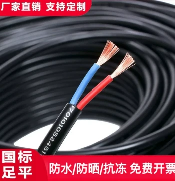 National Standard Flexible Cable RVV Household Wire 2-Core 3-Core 4-Core 5-Core 2.5/4/6/10 sq.mm Sheathed Cable Outdoor Wire