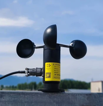 4-20mA Three-Cup Anemometer, All-Metal Wind Speed Meter for Zoomlion, XCMG, Sany Cranes and Tower Cranes, Maintenance Parts, Roof Wind Gauge