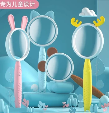 Children's Magnifying Glass - Cartoon Design for Kindergarten and Babies - HD Science Experiment Toy, Drop-Resistant, Portable for Students - Insect and Plant Observation Box, 5x High Magnification
