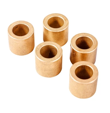 Powder Metallurgy Oil-Impregnated Copper Bushing, Self-Lubricating Bearing, ID 3/4/5/6/8/9/10/12/15