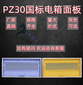 pz30 Plastic Panel 6/8/10/12/15/18/20/22/24 Way Empty Distribution Box Cover Electrical Panel Flip-Top Lid
