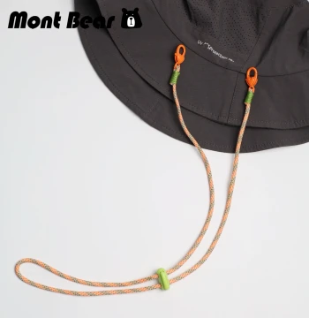Hat Windproof Strap Multi-Function Anti-Loss Cord for Headphones, Masks, and Glasses - Hand-Woven Dopamine Paracord Lanyard for Bucket Hats