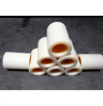 Hollow Wear-Resistant Oil-Impregnated Nylon Rod Bushing Liner, PA66 Nylon Wheel Processing, Tube OD 60*ID 4