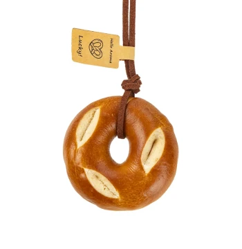 Bread Charm Keychain Pendant Handmade DIY Minimalist