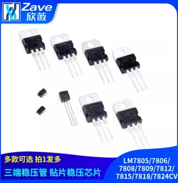 Three-Terminal Voltage Regulator LM7805/7806/7808/7809/7812/7815/7818/7824CV Through-Hole