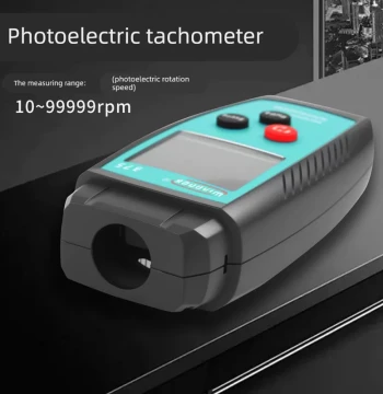 Hanyan Smart Digital Tachometer LCD Photoelectric High-Precision Speedometer Motor Instrument Dual-Use Contact Type