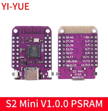 S2 Mini V1.0.0 ESP32-S2 Development Board with 4MB FLASH and 2MB PSRAM WiFi