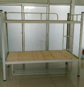 Factory Direct Double-Decker Iron Bunk Bed for Employee Dorms, Student Beds, Apartment Beds, Bulk Discounts Available