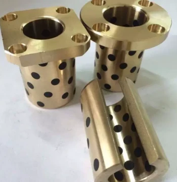 JDB455535 455540 455545 Solid Embedded Graphite Self-Lubricating Bronze Bushing Bearing, Oil-Impregnated Sleeve