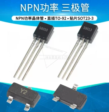 Through-Hole and SMD Transistors S8050 SS8550 S9013 9014 2N5401 5551 A92 TL431