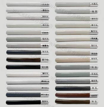 German Brand Wacker Beauty Sealant Colored Glass Glue Color Samples Strips