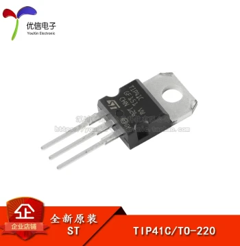 Original Genuine TIP41C TO-220 NPN Transistor Through-Hole Triode