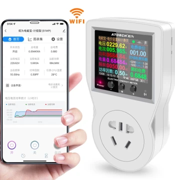 Juwei WiFi Smart Socket Energy Meter Remote Digital Display Voltmeter Ammeter Power Meter Electricity Monitor Free Shipping