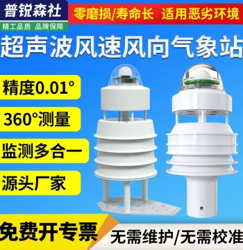 Ultrasonic Wind Speed and Direction Sensor 485 Wireless Wind Speed Meter Small Wind Speed and Direction Transmitter Marine