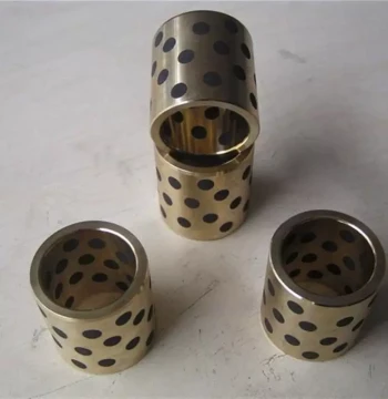 JDB121815 JDB182425 Solid Embedded Graphite Self-Lubricating Bronze Bushing Bearing with Oil-Impregnated Sleeve