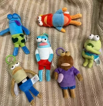 Plush Keychain Sponge Baby Castle Resident Ugly-Cute Bag Charm