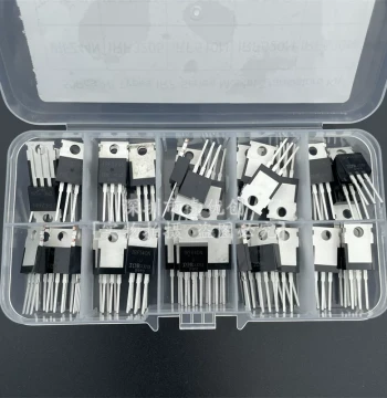 10 Types IRF Field Effect Transistor MOS Tube Kit, Through-Hole TO-220 Package Set, IRFZ44 IRF510