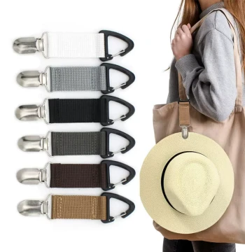Sunshade Sun Protection Hat Clip Summer Hat Bag Clip Outdoor Cycling Storage Clip Travel Hat Clip Backpack Hook