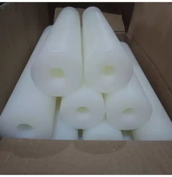 Hollow Wear-Resistant Oil-Impregnated Nylon Tube, Liner, Pad, Rod, White PA66 Nylon Wheel, Custom Processing