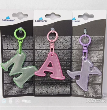 Reflective Hanging Ornament Quick Clip Bag Charm Bicycle Seat Pendant