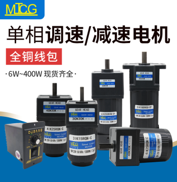 Speed Control Reduction Motor AC 220V 6-400W 25W 40W 60W 90W 120W 180W 200W 250W Forward and Reverse Rotation