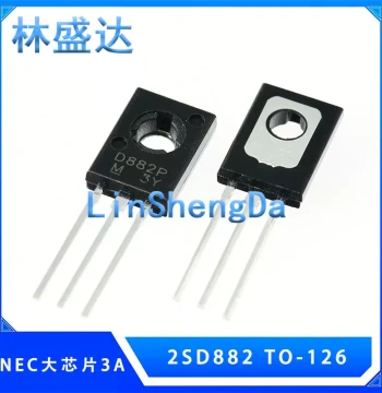 Transistor D882 2SD882 3A/40V NPN Through-Hole TO-126, Transistor for Electric Mosquito Swatters