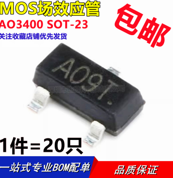 AO3400 Marked A09T SOT23-3L Large Chip SMD N-Channel MOSFET 2.8A