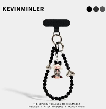 Phone Lanyard with Bow Charm for Girls