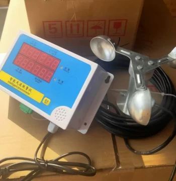 Tower Crane Anemometer Wind Speed Alarm Instrument Tower Crane Wind Speed Meter Intelligent Wind Speed Alarm Aluminum Plastic Fan Blade