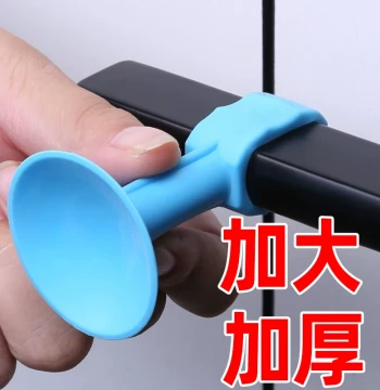 Bathroom Windproof Door Stopper, Soft Silicone No-Drill Rear Door Holder, Window Door Handle Suction Cup Anti-Collision Pad