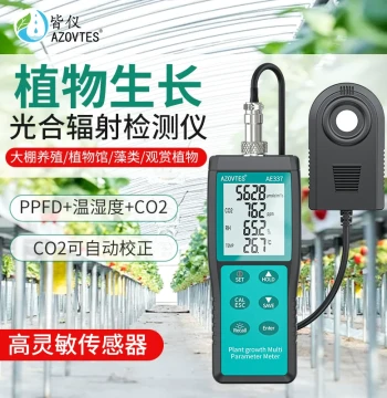 Jieyi Photosynthetically Active Radiation (PAR) Meter, Light Intensity PPFD Detector for Plant Growth, CO2 Detector