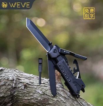 weve Shadow Edge Multi-Function Folding Knife, Outdoor Pocket Knife, Camping High-Hardness Foldable Blade, Portable Tactical Swiss Army Knife
