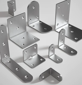 Stainless Steel 90-Degree Angle Bracket L-Shaped Shelf Support Reinforcement Hardware