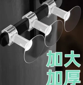 Door Handle Anti-Collision Pad Door Stopper Behind-Door Silicone Suction Cup Door Lock Anti-Bump Sticker No Drilling Protective Cover Window Buffer Pad