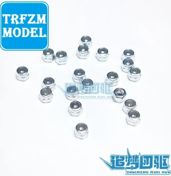 High-Quality DIY 4WD Car Lock Nut Outer Diameter 4mm Black/Silver 2 Options 10-Pack