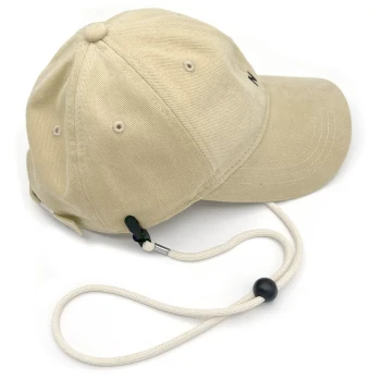 Baseball Cap Windproof Rope Sunshade UV Protection Bucket Hat Special Rope Fixed Clip Anti-Drop Gadget Lanyard for Women