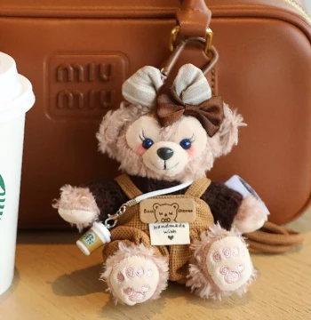 Plush Bag Charm, ShellieMay Bear Keychain, Handmade Car Hanging Decor