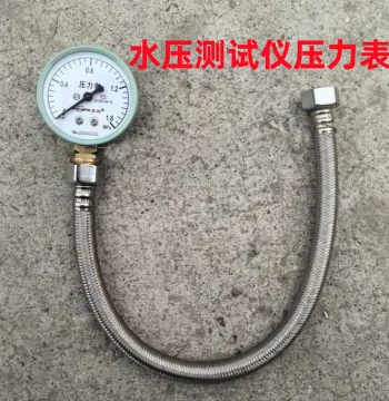 Water Pressure Tester Gauge 1.6MPa Tap Water Pressure Detection Kit for Building Floor Heating Water Pipe Pressure Testing