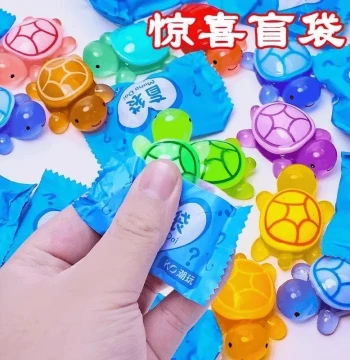 Glow-in-the-Dark Little Turtle Toy Model Figure, Marine Glowing Animal Blind Bag Doll, Large Turtle New Arrival